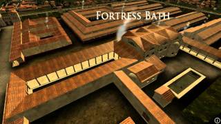 Animation of ancient Roman Fort in Caerleon Wales [upl. by Gold]