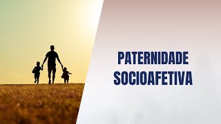 Paternidade socioafetiva [upl. by Nylram]