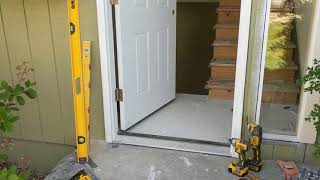 Jeld Wen Front Door Installation  Really crappy products and craftsmanship PART 1 [upl. by Obe]