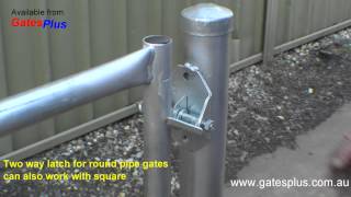 Gate Latch 2 way for round pipe and square [upl. by Hay]