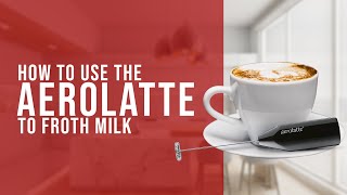 How To Use the AeroLatte To Froth Milk [upl. by Hniv505]