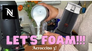 How To Foam Milk With Aeroccino 3 Make Coffee With Foam Tips amp Tricks  Easy Foamed Latte Recipe [upl. by Eelam]