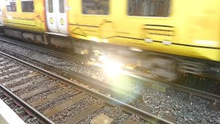 Merseyrail 507 009 making arcs at Birkdale station [upl. by Odin]