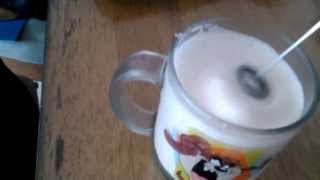 Aerolatte Review Frothing Cold Milk In Under 1 Minute [upl. by Neladgam421]